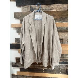 NotPerfectLinen Victoria-2 oversized jacket natural size XL
